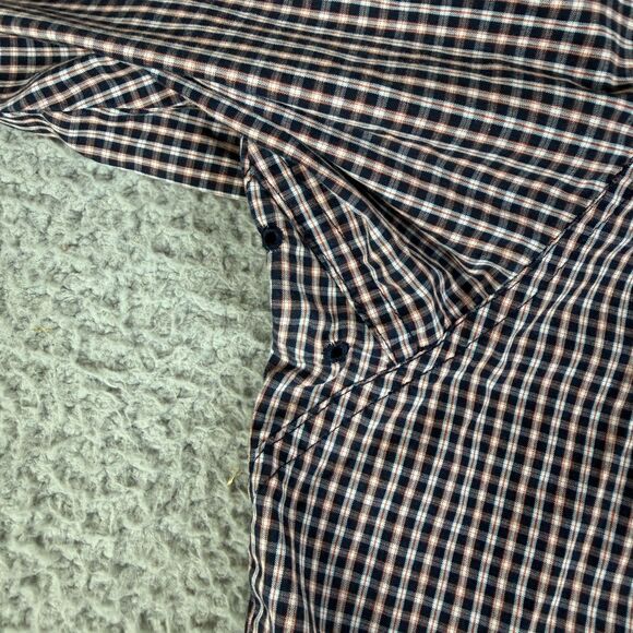 ARIAT Pro Series Shirt Mens 2XL Red Black Check Button Down Western Rodeo - Picture 3 of 13